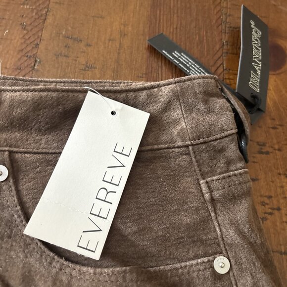 evereve Blanknyc Brown Suade Skirt Size 30 NWT Medium - Picture 2 of 11